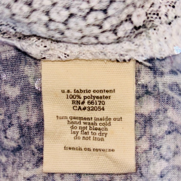 Silence + Noise Sequined Snake Print Sleeveless Tank/Tunic Top - Picture 7 of 11